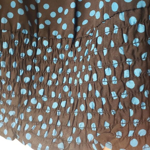 GEORGE Scoopneck Polka-dot Blouse Medium - Picture 2 of 8